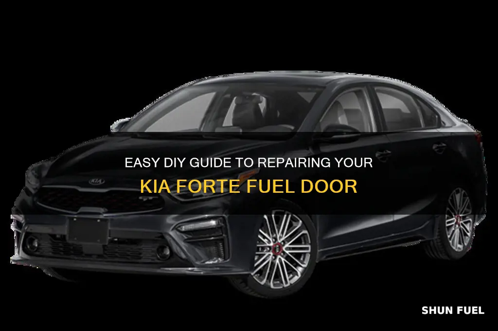 how can i fix a kia forte fuel door