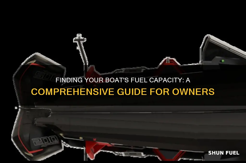 how can i fnd fuel capacity for my boat