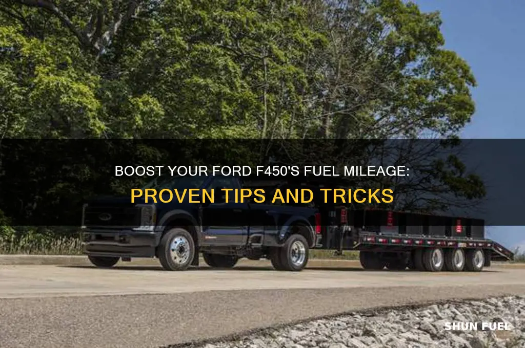 how can i increase fuel mileage on my ford f450