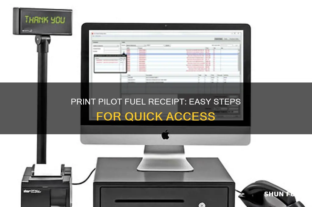 how can i print fuel receipt from pilot
