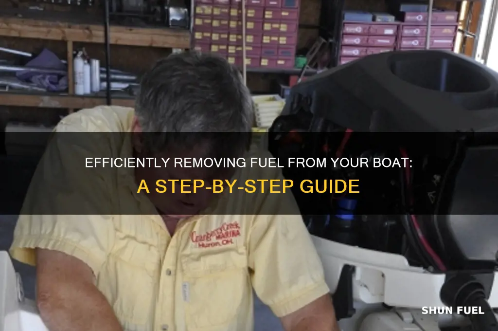 how can i pump the fuel outof myboat