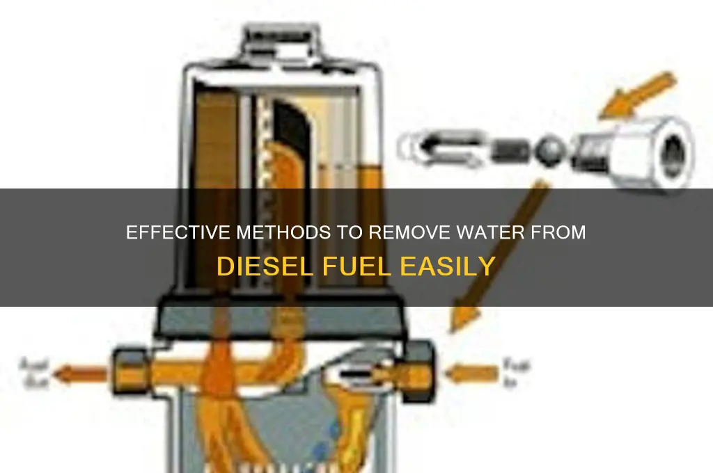 how can i remove water from diesel fuel
