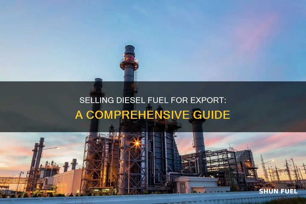 how can i sell diesel fuel for exportation