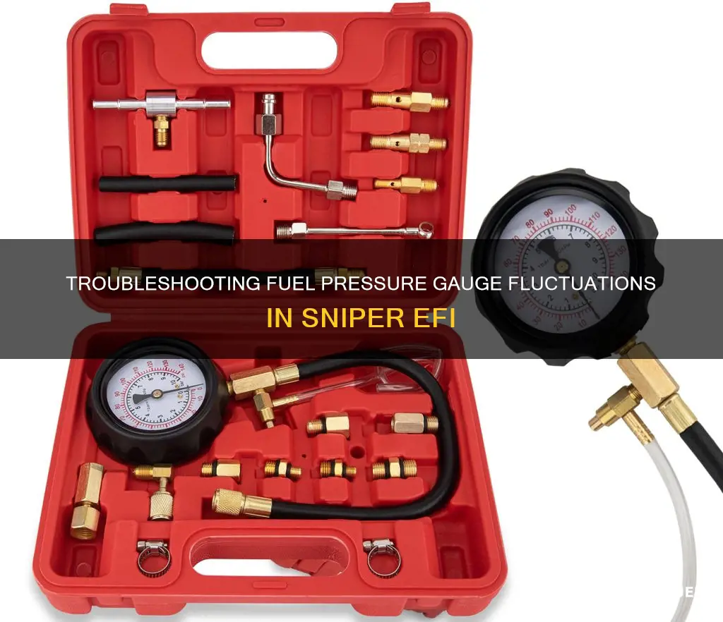 how can i stop fuel pressure gauge fluctuating sniper efi