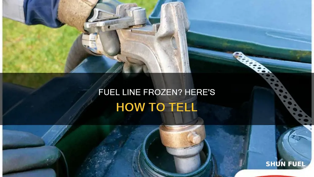 how can i tell if my fuel line is frozen