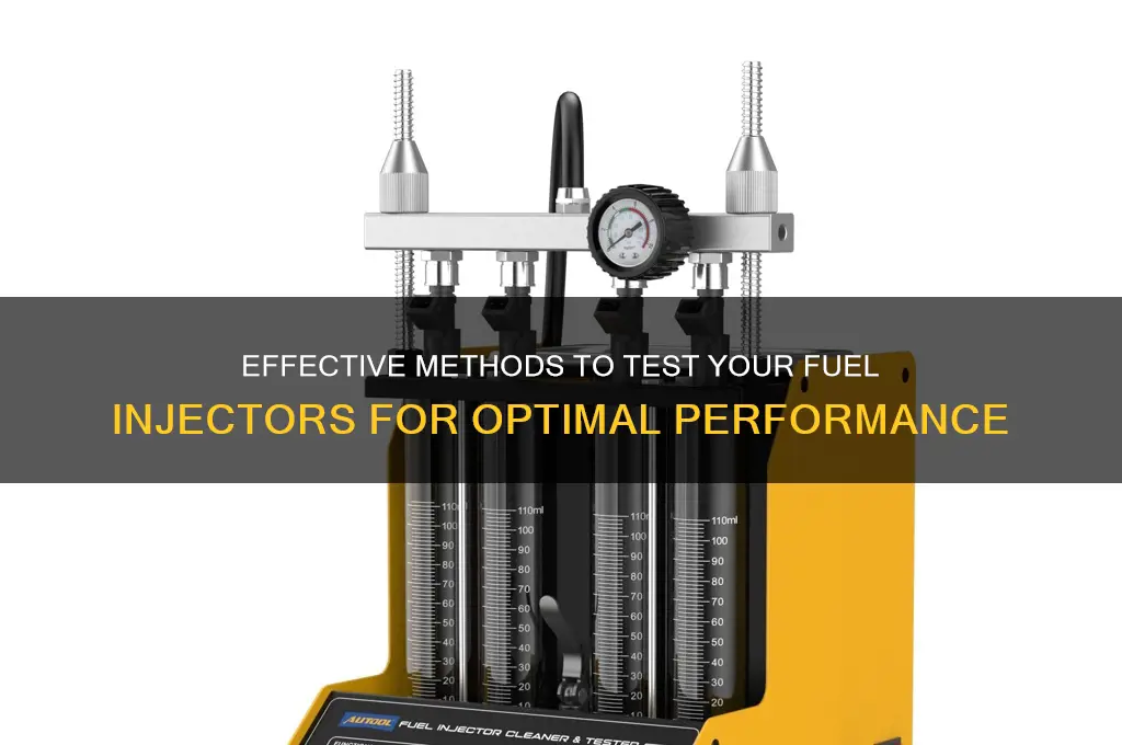 how can i test my fuel injectors