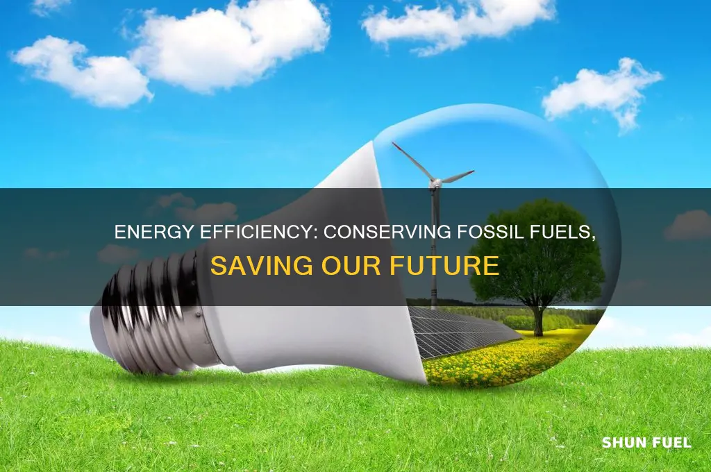how can increasing energy efficiency help preserve fossil fuels