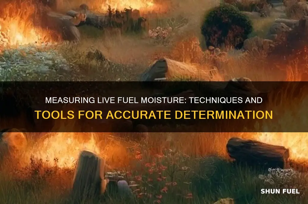 how can live fuel moisture be determined