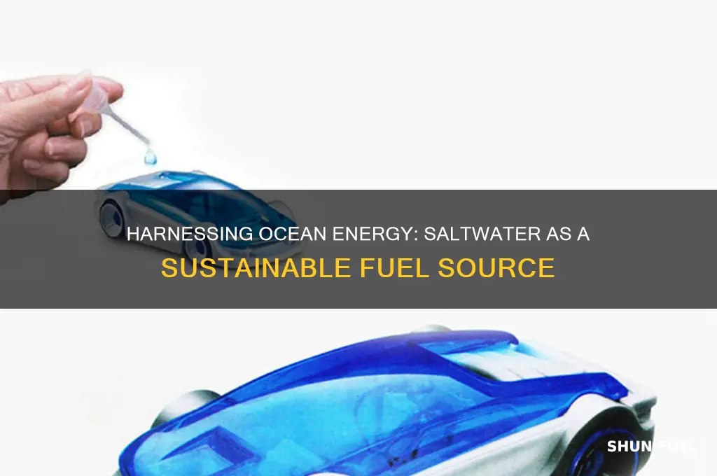 how can salt water be used as fuel
