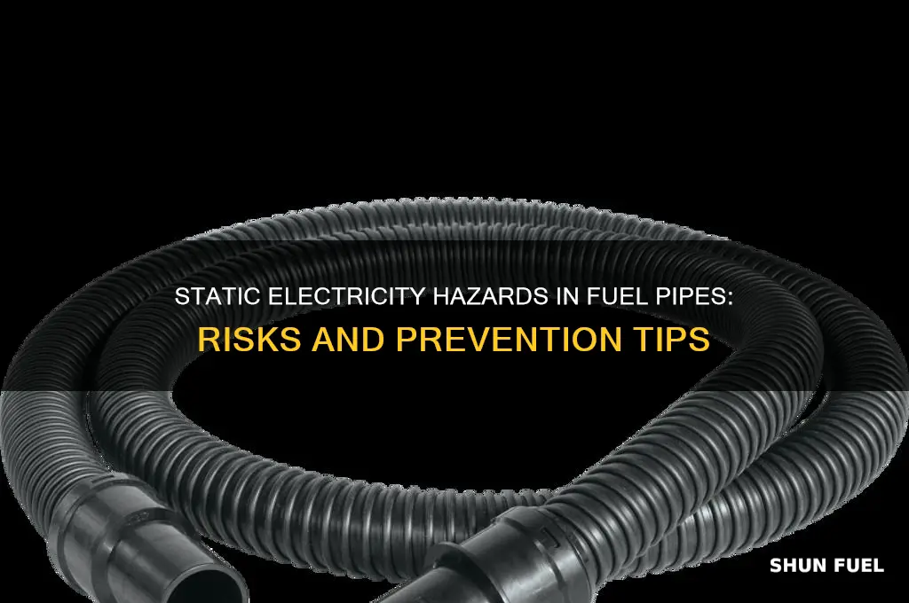 how can static electricity be dangerous in fuel pipes