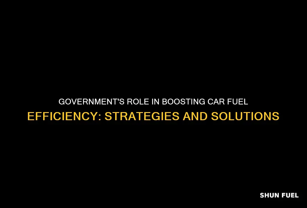 how can the governemnt produce more fuel effieicient cars