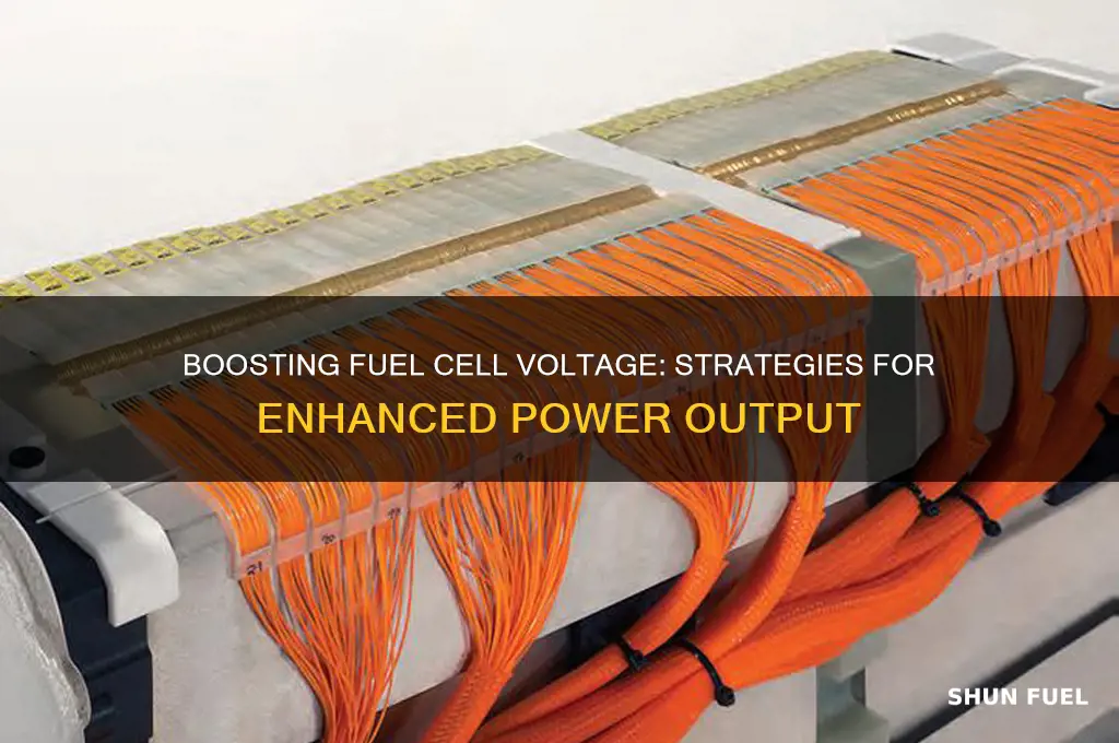 how can the voltage of fuel cells be increased