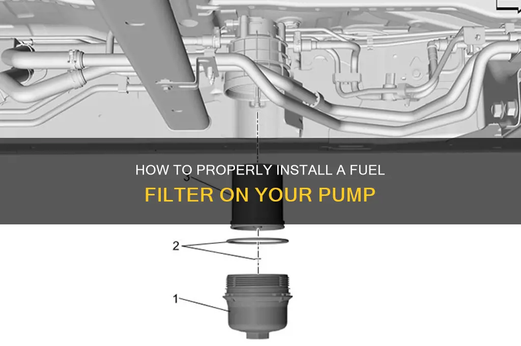 how can u can the fitier on a fuel pump
