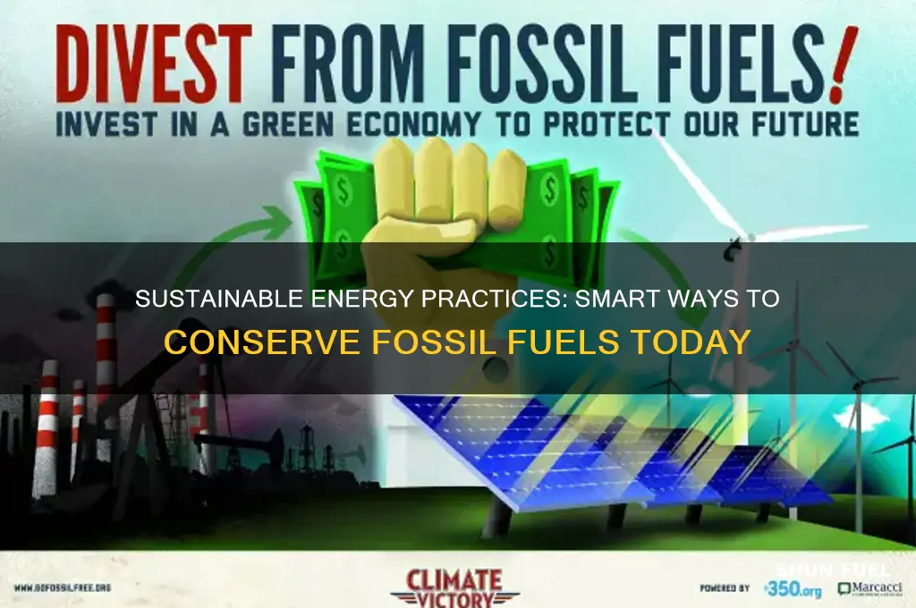 how can u conserve fossil fuels