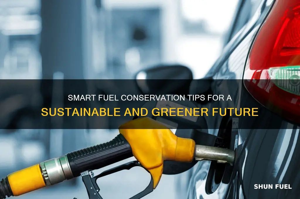how can we conserve fuel
