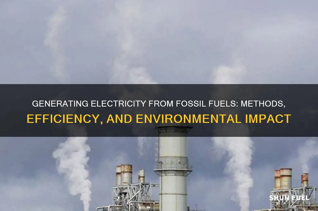how can we generate electricity from fossil fuel