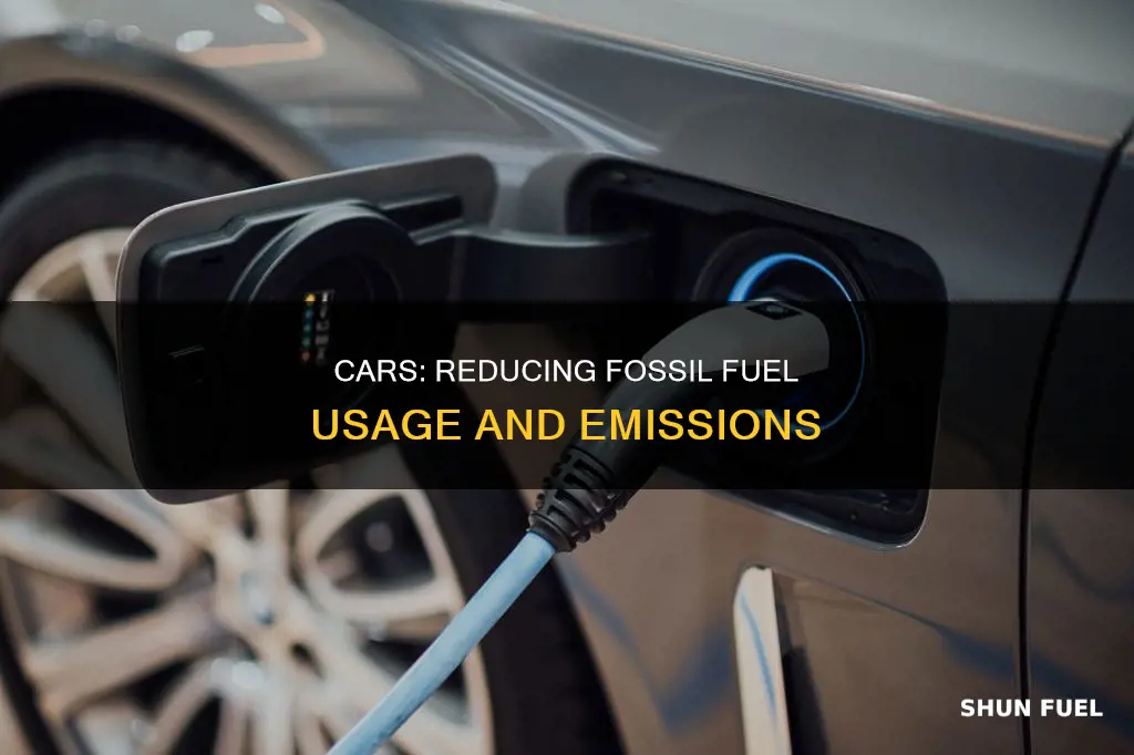 how can we prevent burning of fossil fuels through cars
