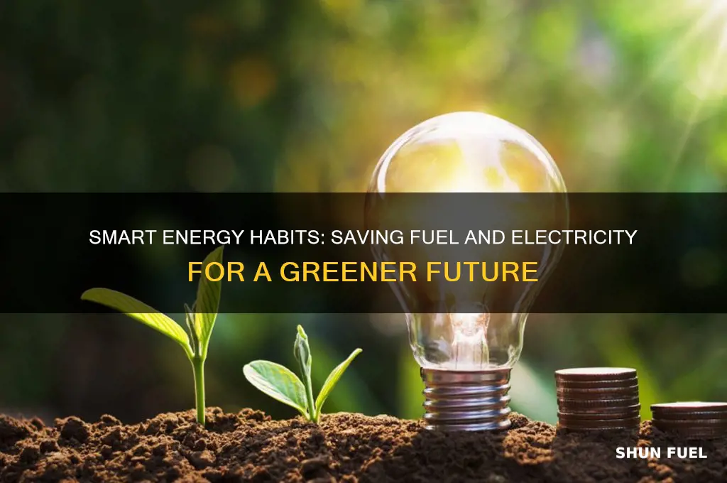 how can we save fuel and electricity