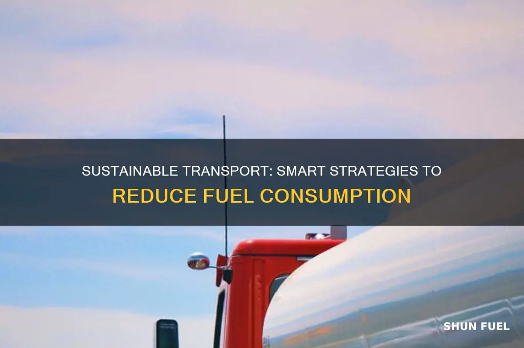 how can we use less fuel for transport