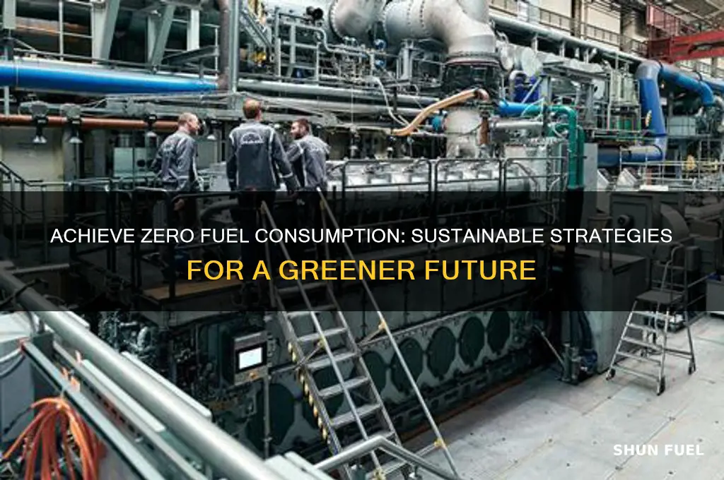 how can you reduce fuel consumption to zero