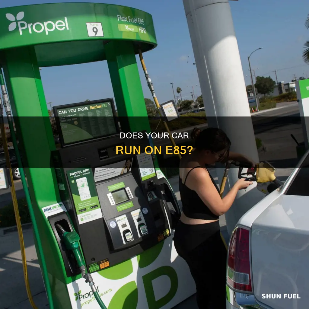 how can you tell car takes e85 fuel