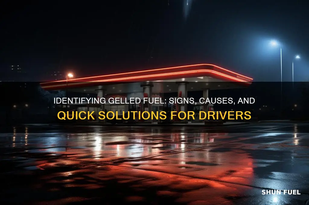 how can you tell fuel is gelled