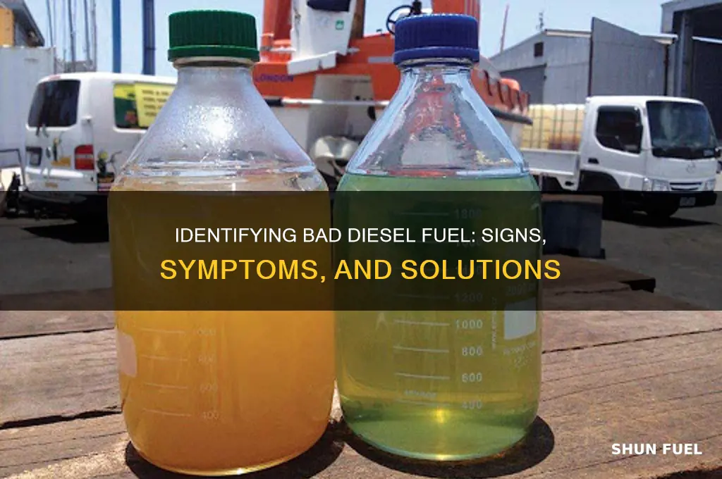 how can you tell if diesel fuel is bad