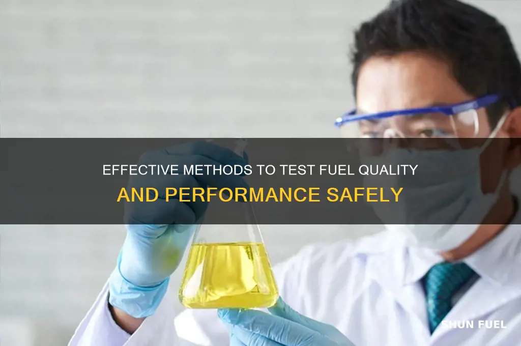 how can you test fuel