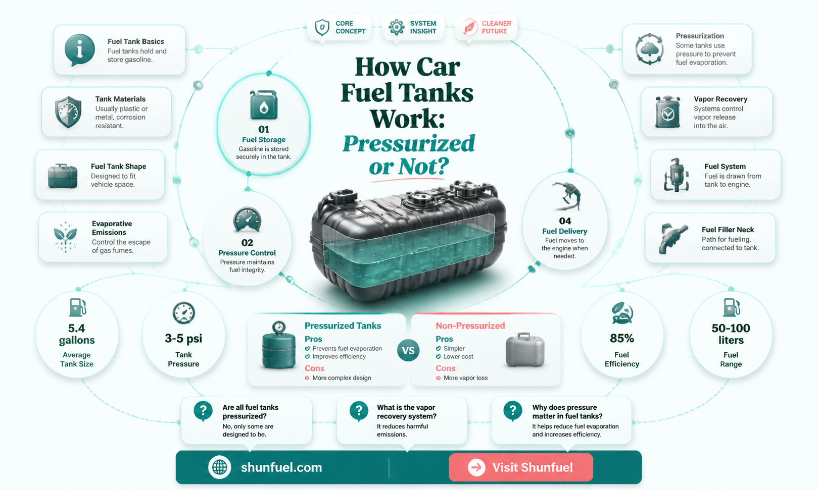 are car fuel tanks pressurized