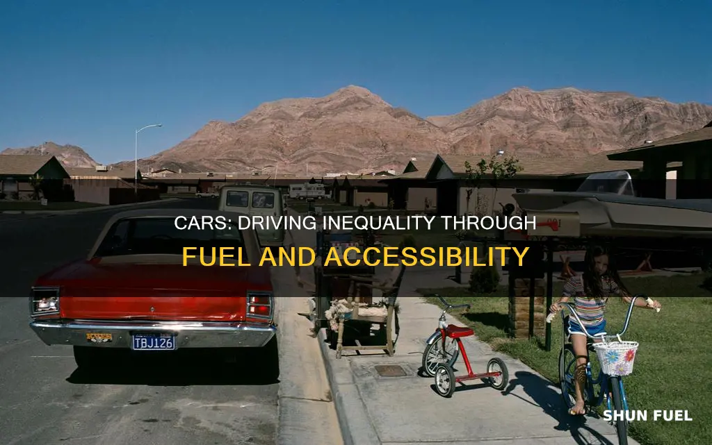 how cars fuel inequality