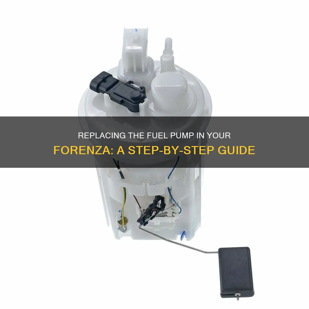 how change fuel pump forenza