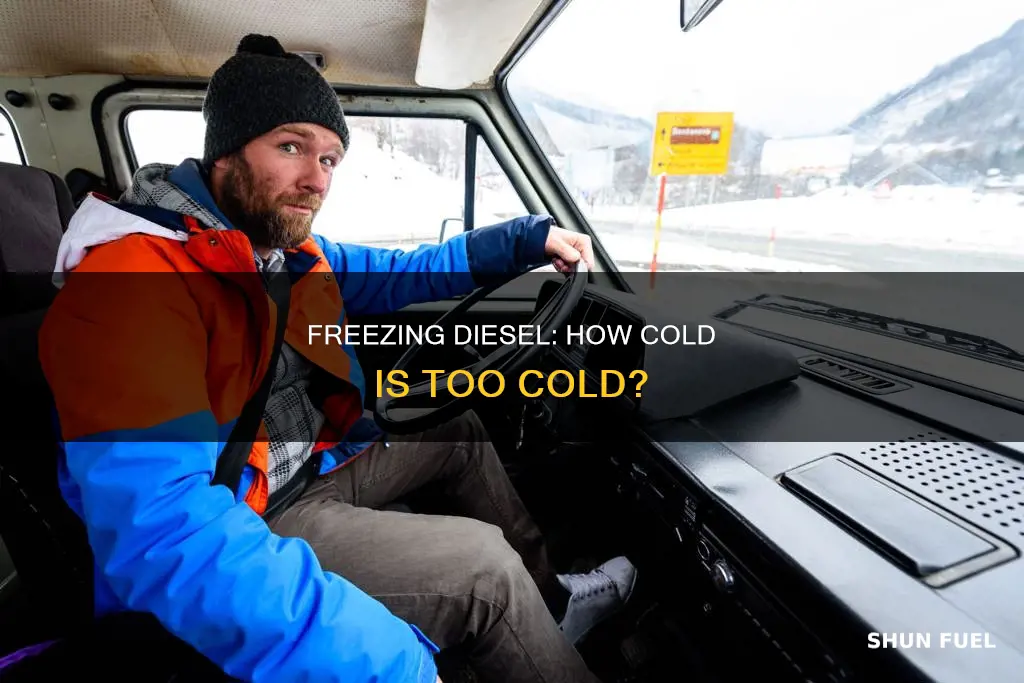 how cold can diesel fuel get