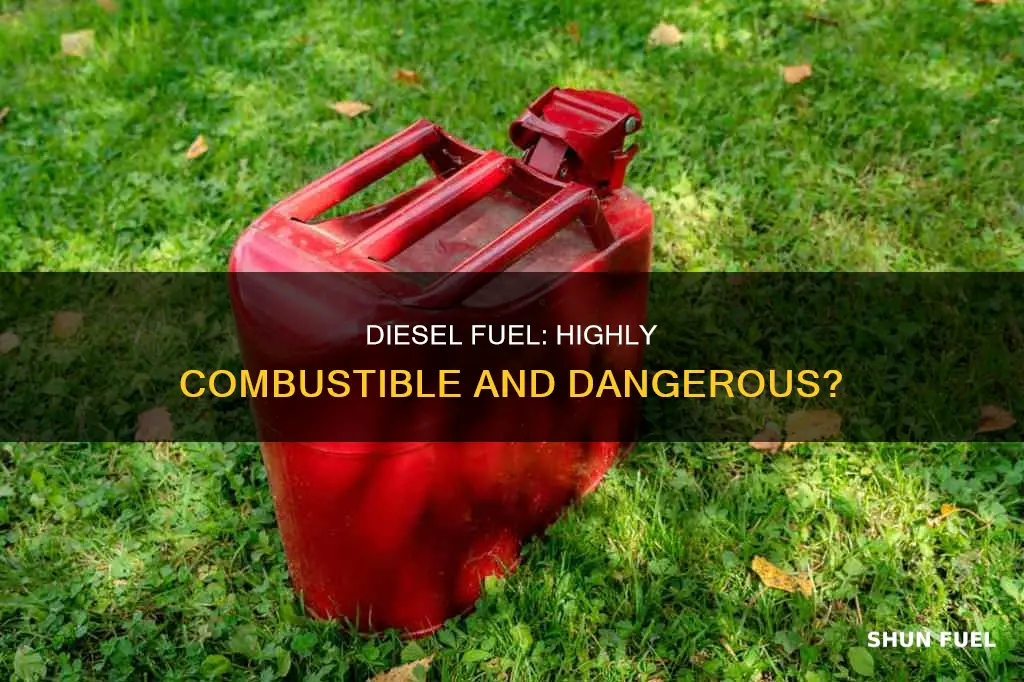 how combustible is diesel fuel
