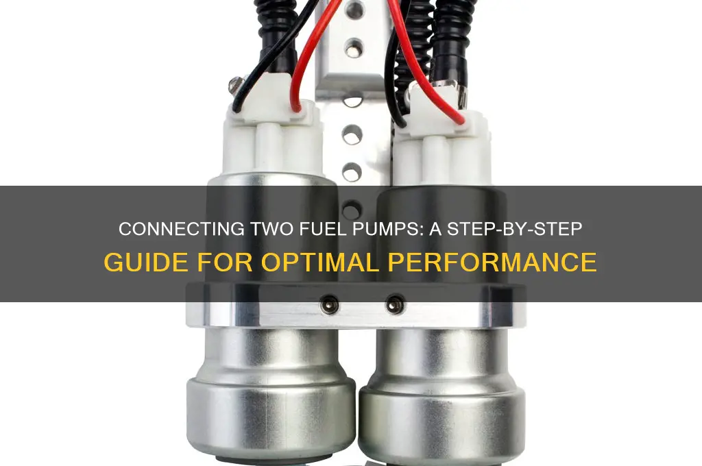 how connect two fuel pump together