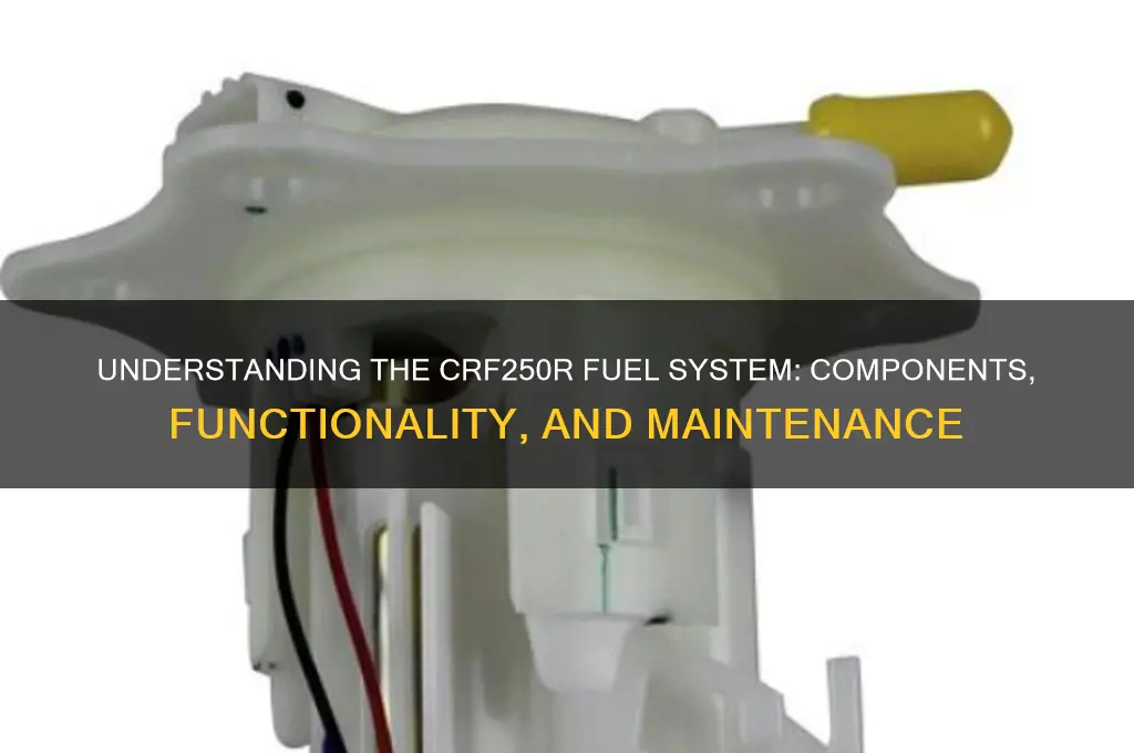 how crf250r fuel system works