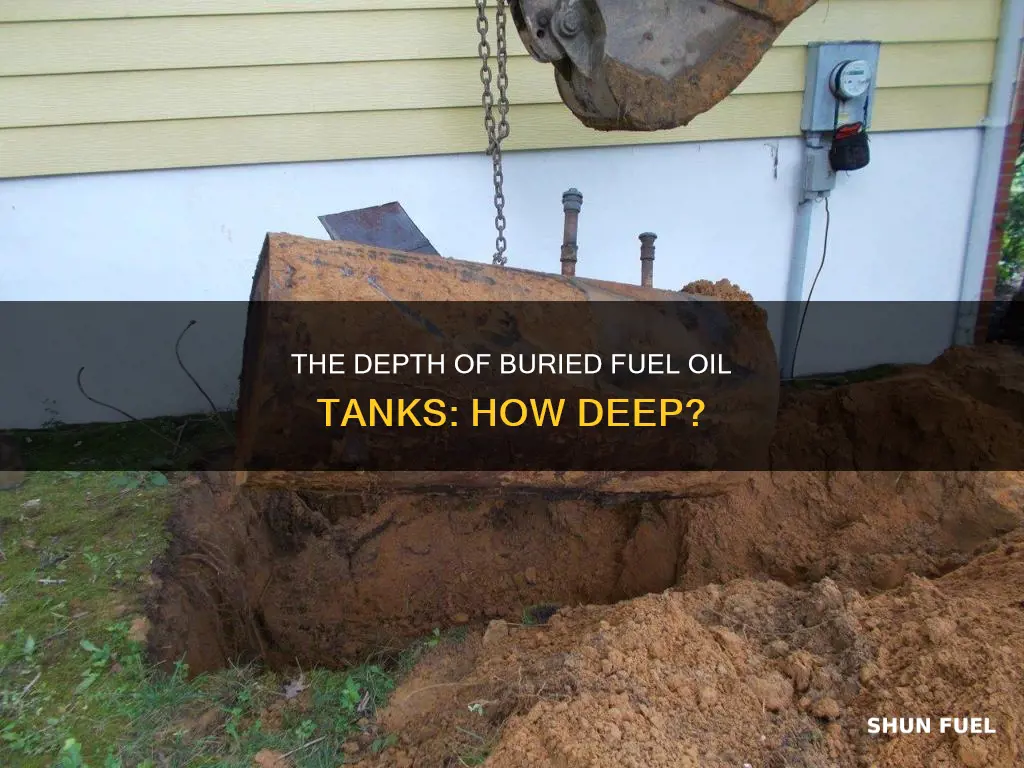 how deep are fuel oil tanks buried