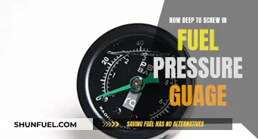 Screwing Fuel Pressure Gauge: How Deep is Safe?