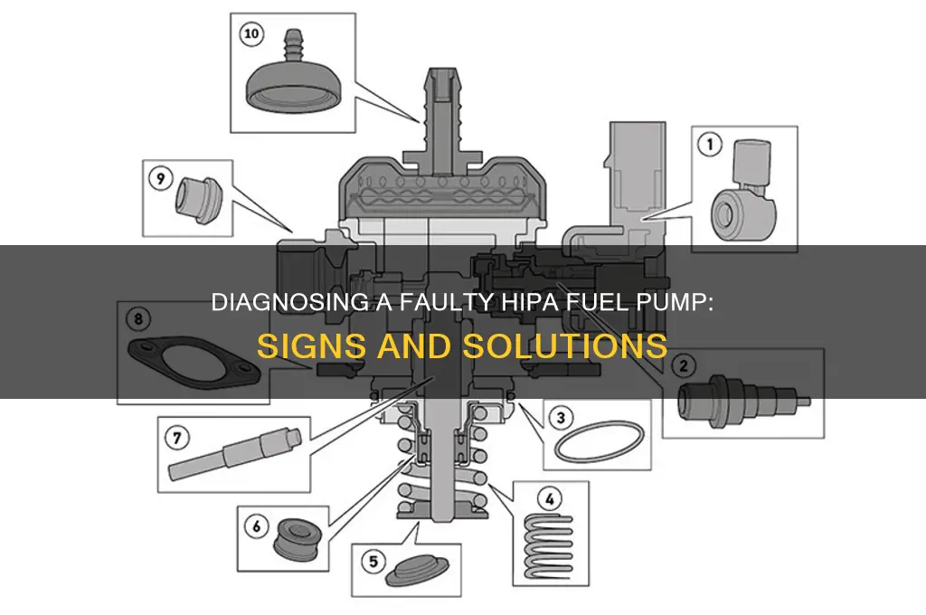 how determine if hipa fuel pump is bad