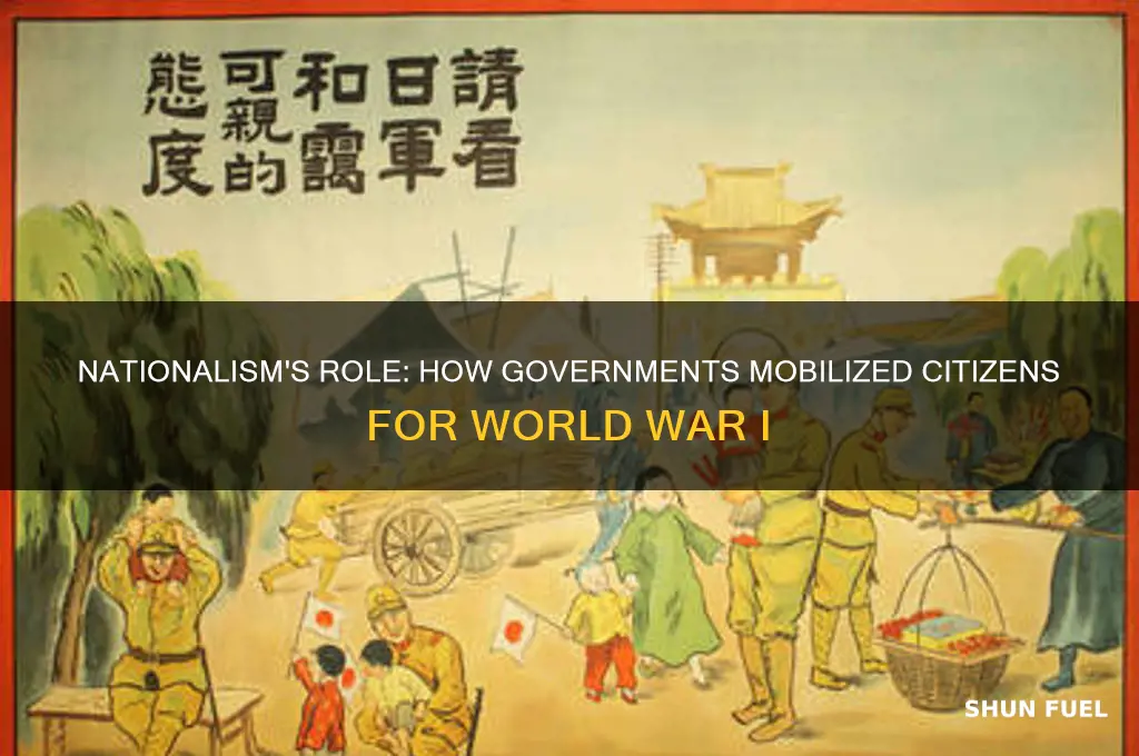how did governments use nationalism to fuel participation in wwi