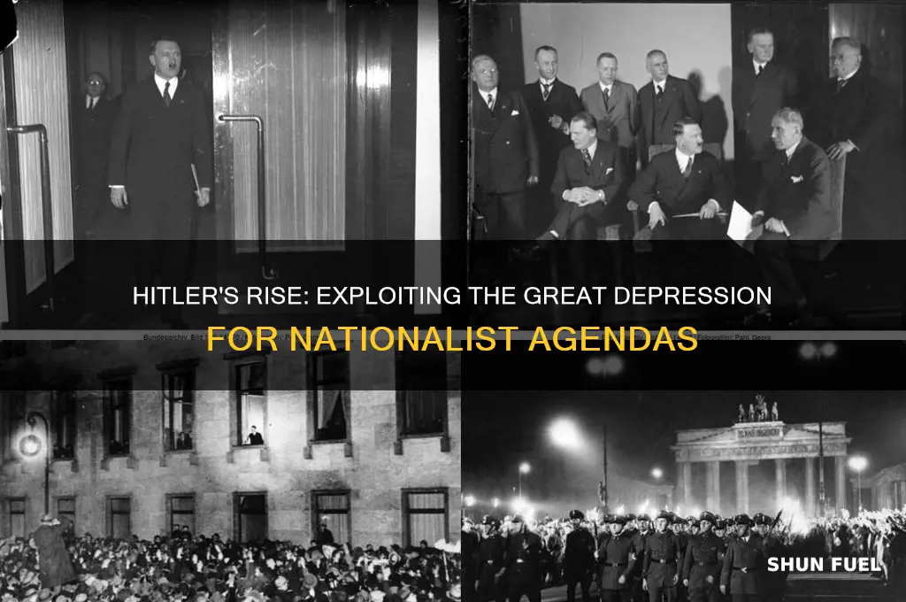 how did hitler use the great depression to fuel nationalism