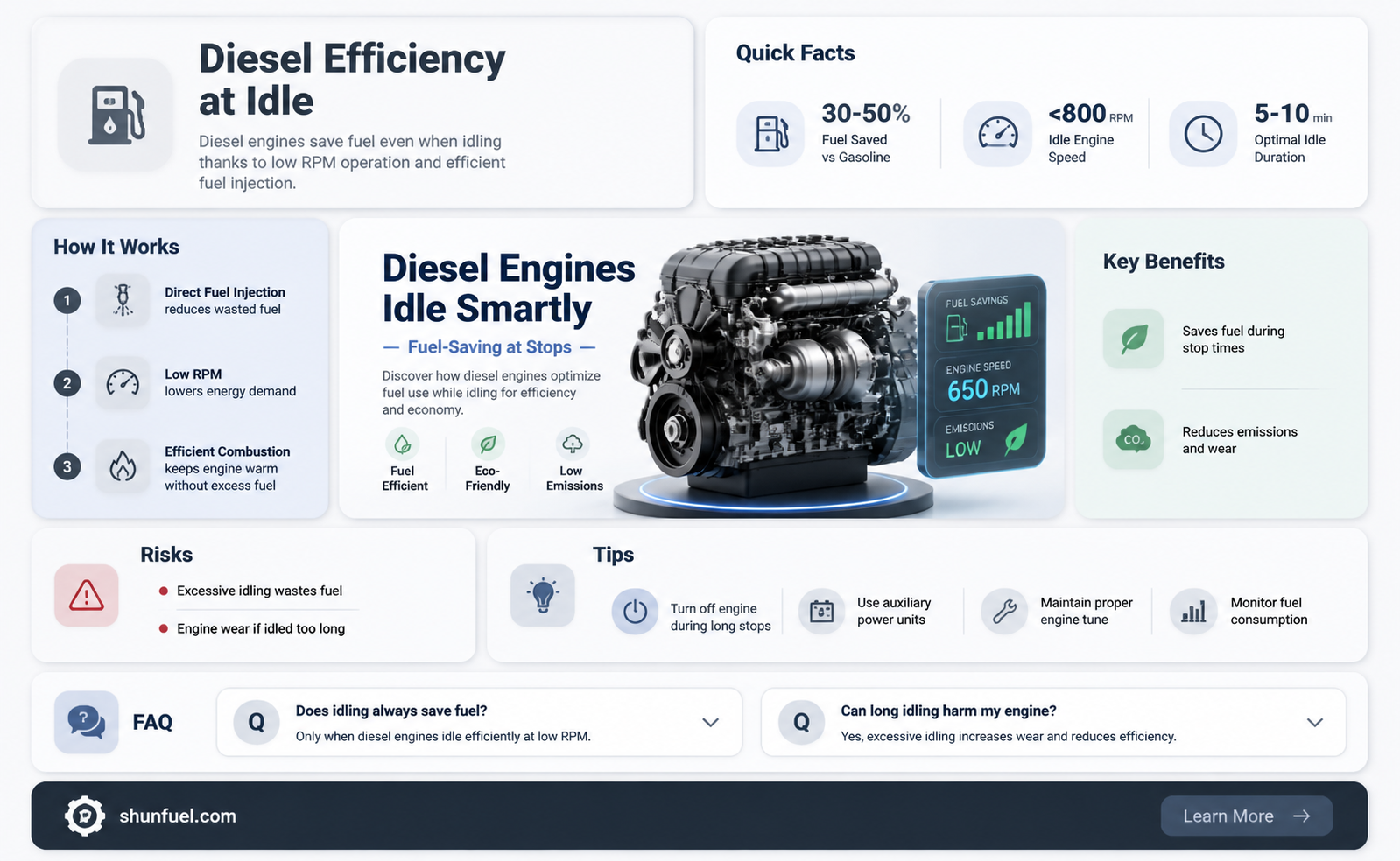 are diesels fuel efficient when idling