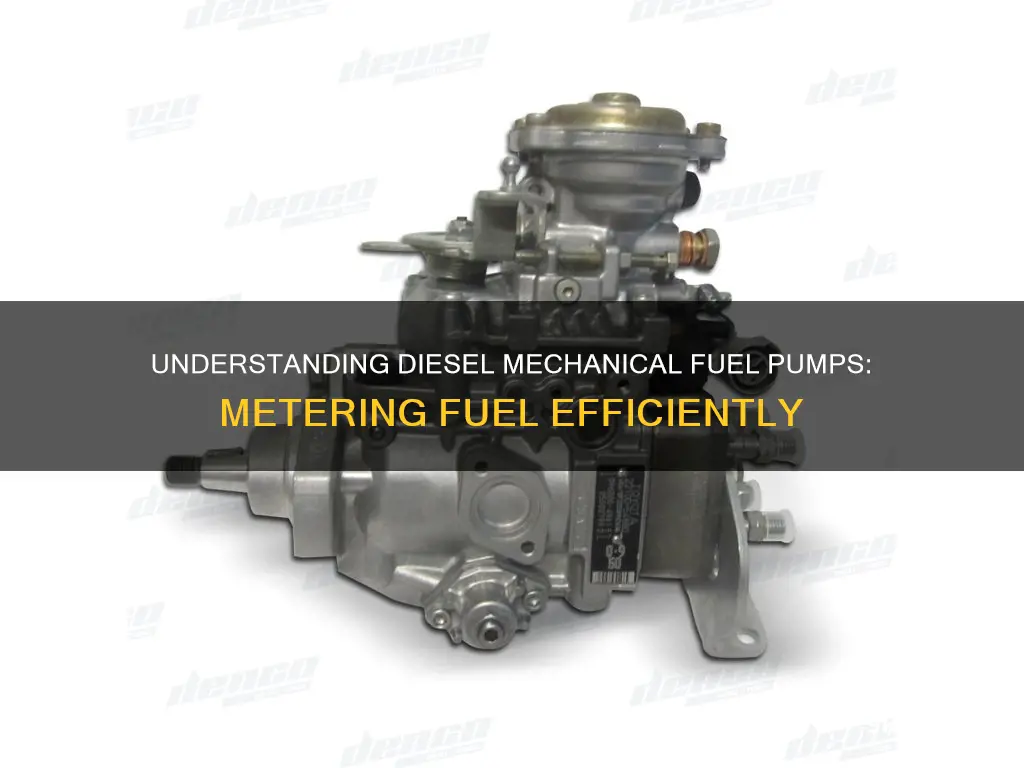 how diesel mechanical fuel pumps meter fuel