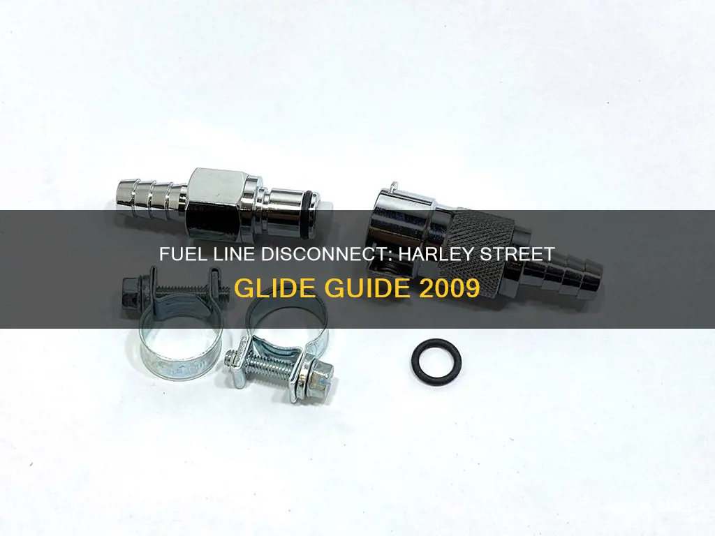 how disconnect 2009 harley street glide fuel line