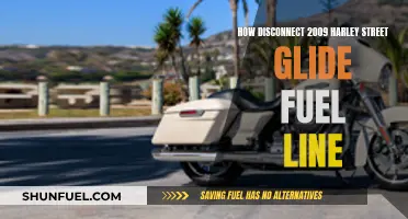Disconnecting Fuel Lines: 2009 Harley Street Glide Guide