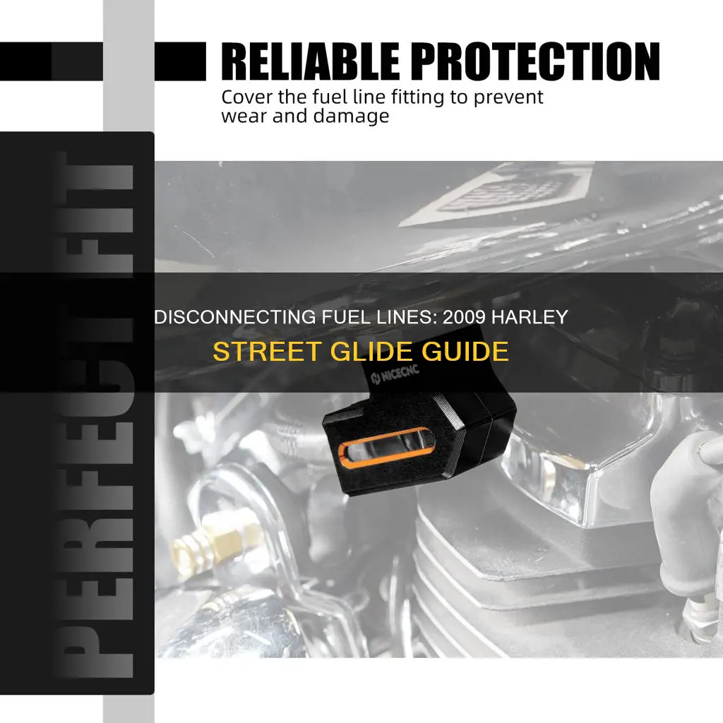how disconnect 2009 harley street glide fuel line
