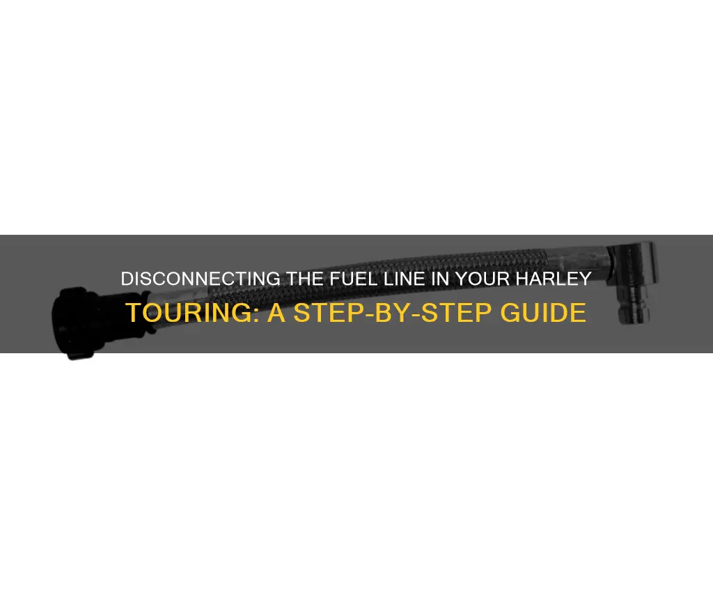 how disconnect harley fuel line touring
