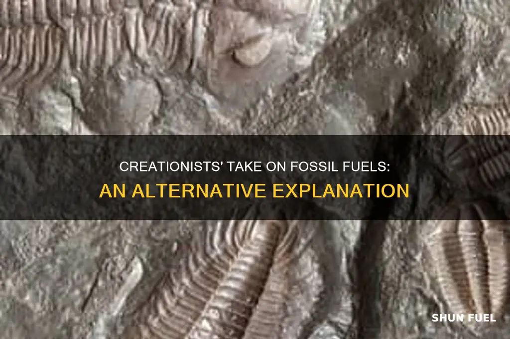 how do creationists explain fossil fuels