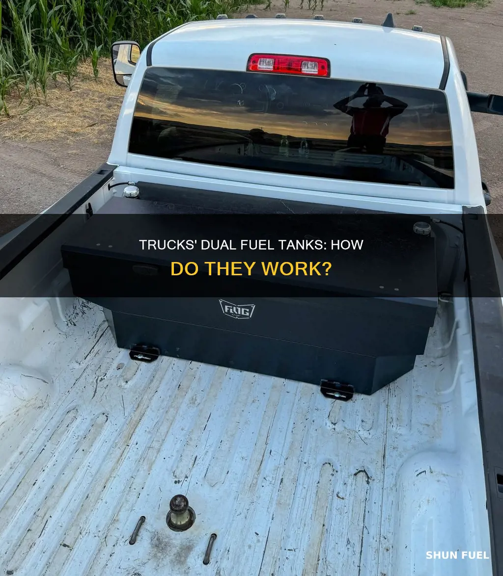 how do dual fuel tanks work in trucks