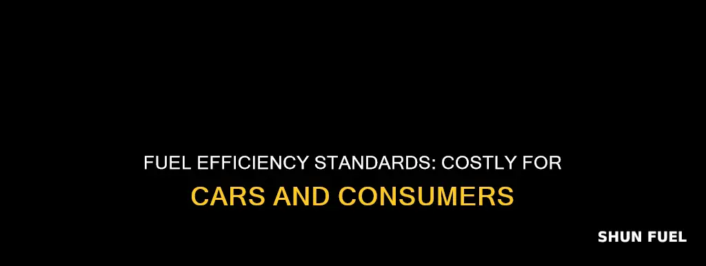 how do fuel efficiency standards make cars more expensive