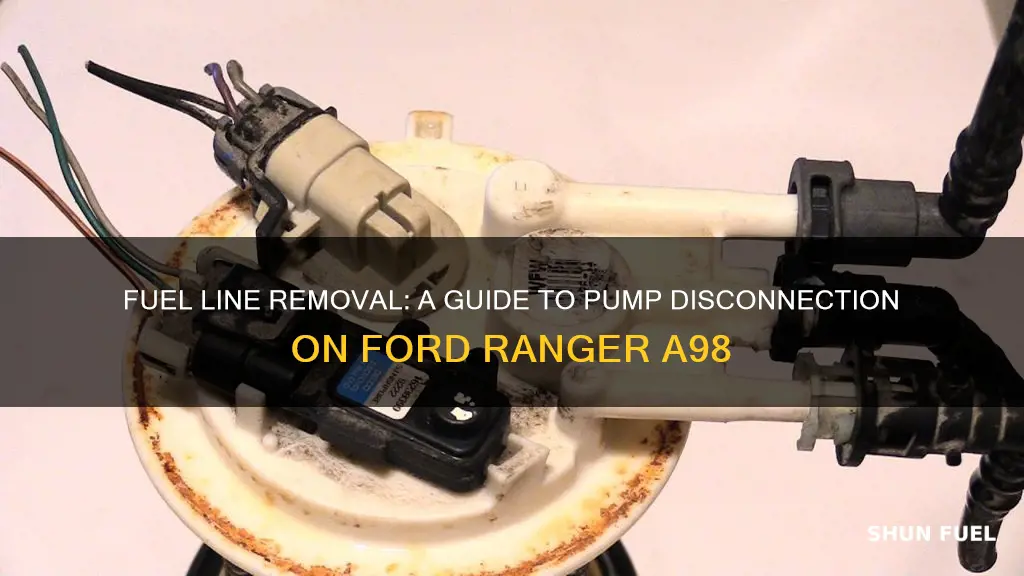 how do fuel lines come off pump on a98 ranger